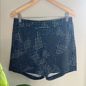 Spanx Navy Polka Dot Women's Shorts M